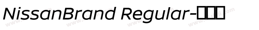 NissanBrand Regular字体转换